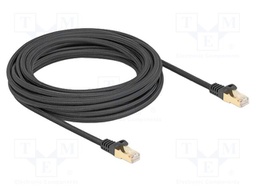 Patch cord; S/FTP; Cat: 6a; RJ45 plug,both sides; 7.5m; textile