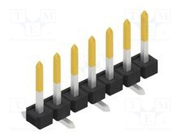 Connector: pin strips; pin header; male; PIN: 7; 2.54mm; SMT; 1x7