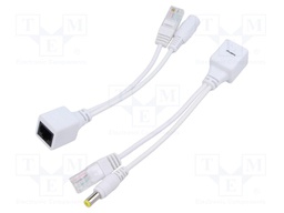 Passive PoE cable kit; PoE (PoE); white; Core: Cu; 24AWG