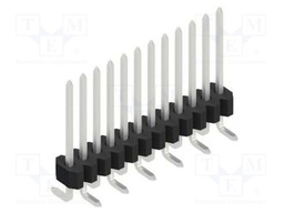 Connector: pin strips; pin header; male; PIN: 12; 1.27mm; SMT; 1x12