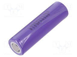 Re-battery: Li-Ion; MR18650; 3.65V; 2600mAh; Ø18.4x65.2mm; 10A