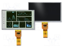 Display: TFT; 7"; 1024x600; Illumin: LED; 164.9x100mm; RGB