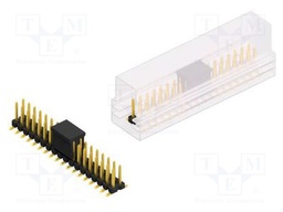 Connector: pin strips; pin header; male; PIN: 36; 2.54mm; SMT; 2x18