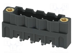 PCB headers, nominal cross section: 2.5 mm?, color: black, n