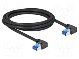 Patch cord; S/FTP; Cat: 6a; RJ45 right angled plug,both sides; 2m