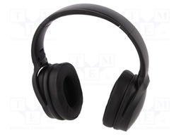 Bluetooth headphones with microphone; black; 20Hz÷22kHz; 64Ω