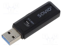 Card reader: memory; USB A plug; USB 3.0; PnP; 5Gbps