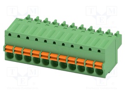 PCB connector, nominal cross section: 1.5 mm2, color: green,