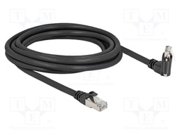 Patch cord; S/FTP; Cat: 6; RJ45 plug,RJ45 down angled plug; 3m
