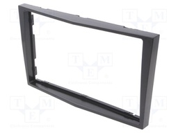 Radio mounting frame; Opel; 2 DIN; grey gloss