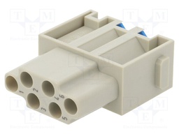 Connector: HDC; module; female; Han Modular; PIN: 6; 16A; 500V