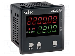Meter: mounting; digital,programmable; on panel; 6-digit LED