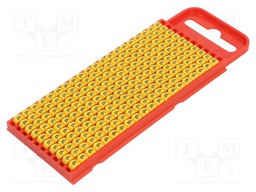 Markers for cables and wires; Label symbol: 6; 2÷2.8mm; yellow
