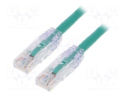 Patch cord; TX6™ PLUS,U/UTP; 6; stranded; Cu; LSZH; green; Len: 2m