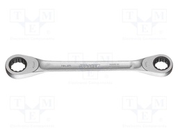 Wrench; box,with ratchet; 12mm,13mm; tool steel; thin walled