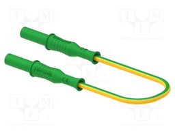 Test lead; 20A; banana plug 4mm,both sides; insulated; Len: 0.5m