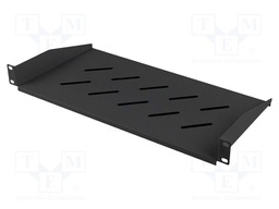 Shelf; 1U; black; screw; Standard: 19"; Y: 44.45mm; X: 482mm; Z: 220mm