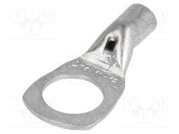 Ring tube terminal; M12; 10mm2; crimped; for cable; non-insulated
