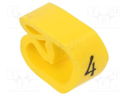 Markers for cables and wires; Label symbol: 4; 8÷16mm; PVC; H: 6mm