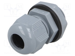 Cable gland; PG9; IP66,IP68; Mat: polyamide; dark grey; Pcs: 10