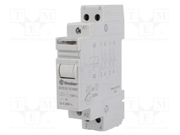 Relay: installation; bistable; NO x2; 110VAC; Mounting: DIN; 16A