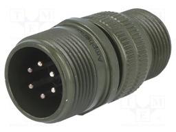 Connector: circular; Series: DS/MS; plug; male; PIN: 6; for cable
