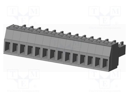 Connector: pluggable terminal block; plug; female; straight; grey