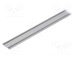 Cover; silver; 2m; aluminium; anodized