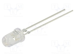 LED; 5mm; blue; 25000mcd; 30°; Front: convex; 3.2÷3.6VDC; -30÷85°C