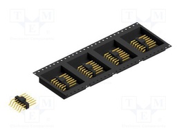 Connector: pin strips; pin header; male; PIN: 12; 2.54mm; SMT; 2x6
