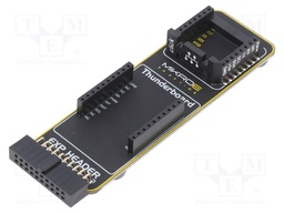 Adapter; 20pin x2,mikroBUS socket; Colour: black