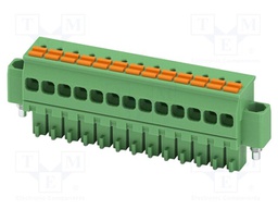 PCB connector, nominal cross section: 1.5 mm2, color: green,