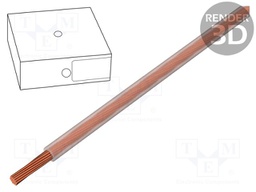 Wire; H07V-K; stranded; Cu; 6mm2; transparent; PVC; 470/750V