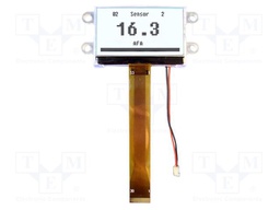 Display: LCD; 128x64; FSTN Positive; grey; 86x40x5.7mm; LED; 3.3V