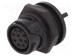 Connector: circular; socket; female; PIN: 10; Buccaneer 4000; THT