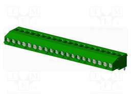 Connector: PCB terminal block; terminal; Plating: tinned; on PCBs