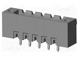 Connector: pluggable terminal block; socket; male; on PCBs