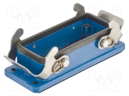 Enclosure: for Han connectors; Han Ex; size 16B; zinc alloy