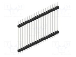 Connector: pin strips; pin header; male; PIN: 23; 2.54mm; THT; 1x23
