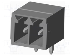 Connector: pluggable terminal block; socket; male; on PCBs