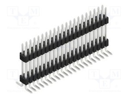 Connector: pin strips; pin header; male; PIN: 42; 1.27mm; SMT; 2x21