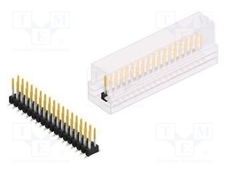 Connector: pin strips; pin header; male; PIN: 36; 2.54mm; SMT; 2x18