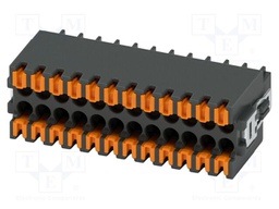 PCB connector, nominal cross section: 0.5 mm?, color: black,