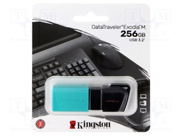 Pendrive; USB 3.2 Gen 1; 256GB; turquoise; USB A