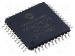 PIC microcontroller; Memory: 14kB; SRAM: 368B; EEPROM: 256B; SMD