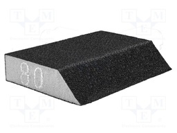 Sponge; angular contact; 125x25x90mm; Granularity: 80