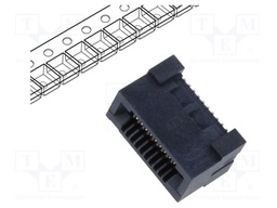 Connector: PCB to PCB; female; PIN: 20; 0.8mm; HSEC8; gold-plated