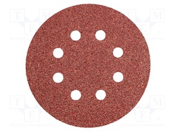 Cleaning cloth: sandpaper; Granularity: 40; Mounting: bur; Ø125mm