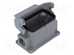 Enclosure: for rectangular connectors; Han; size 10B; with latch