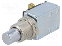 Switch: push-button; Pos: 2; SPST-NO; 15A/12VDC; silver; none